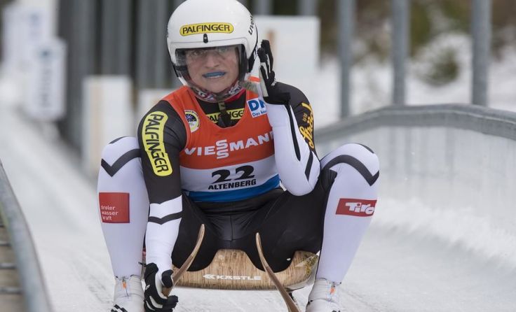 Birgit Platzer beim Weltcupfinale im deutschen Altenberg Foto: Eslage & Voss