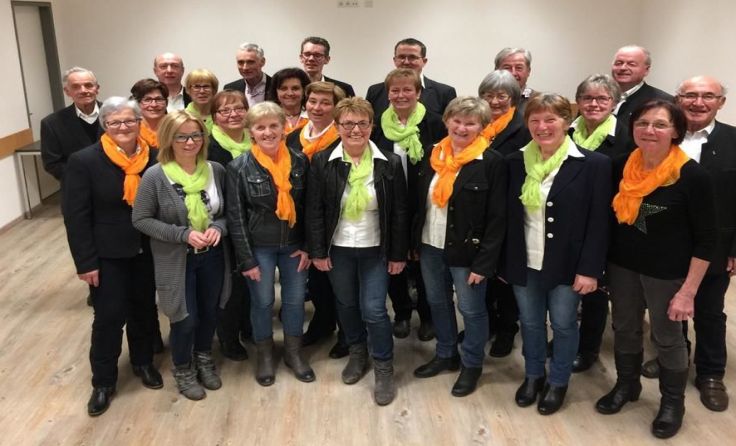 Freuen sich auf das Konzert am 19. März: die Sänger des Nußbacher Kirchenchors