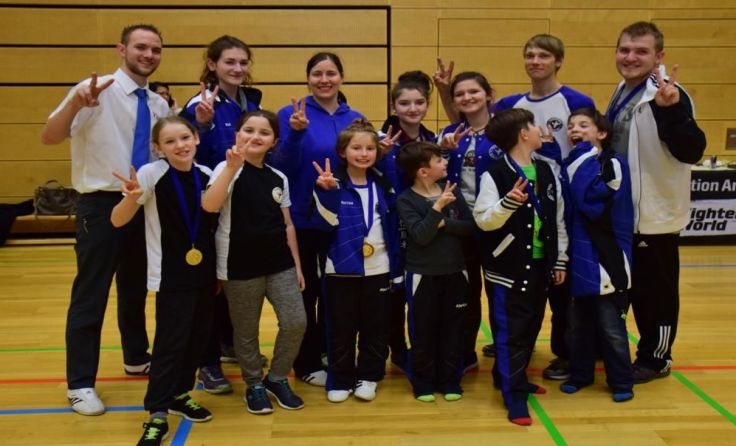 Das Team des Taekwondo Vereins Kirchdorf beim TNT Cup in Tulln Foto: Taekwondo Verein Kirchdorf