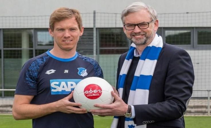 Hoffenheim-Trainer Julian Nagelsmann mit Sportreferent LH-Stv. Michael Strugl Foto: Uwe Grün