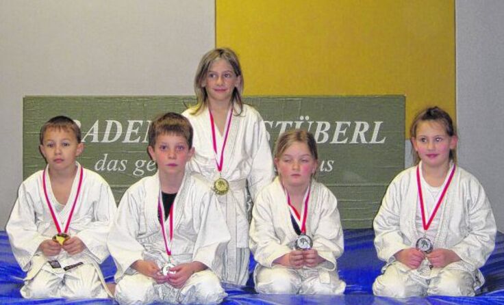 Erfolgreiche Nachwuchs-Judoka vom Judoverein Micheldorf