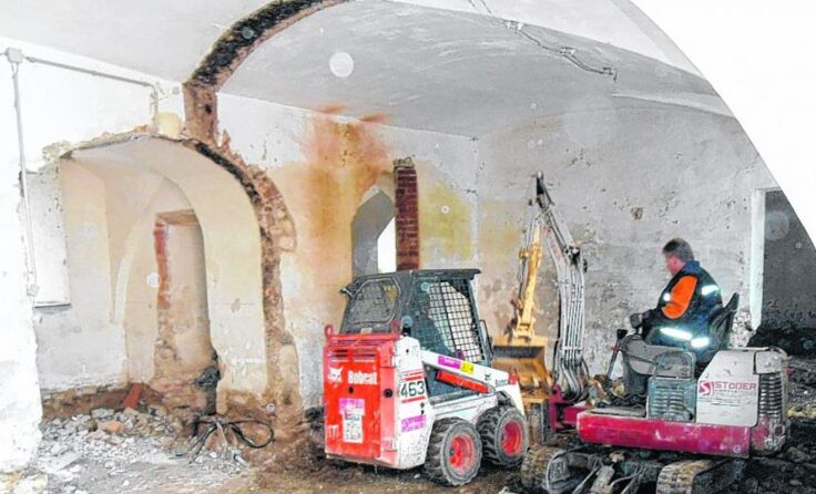 Es wird bereits fleißig an dem neuen Museum gearbeitet.