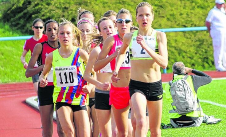 Anita Baierl (r.) lief in Deutschland fast allen davon und erreichte Platz zwei.