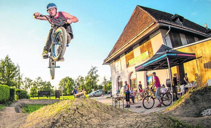 In Micheldorf wartet Action auf die Biker. Foto: F.S. Kugi.