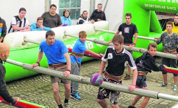 Die Jungen Roßleithner zeigten ihr Können beim Riesenwuzzler-Turnier.