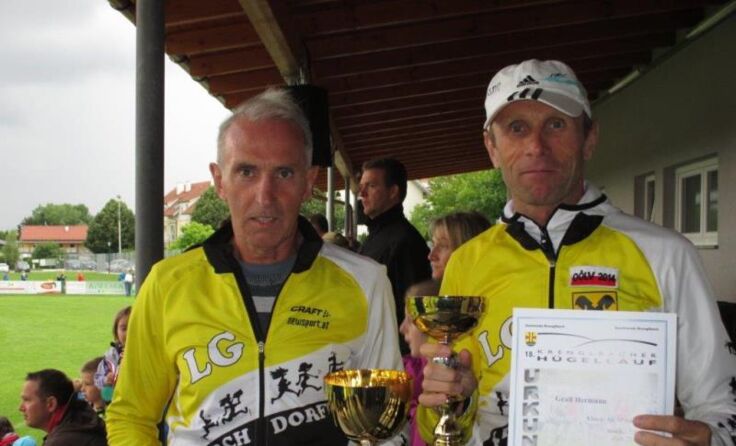 Willi Bernecker und Hermann Grall (v. l.)