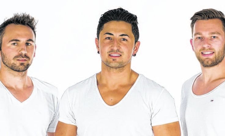 Drei Männer posierten bereits für das Mister-Oberösterreich-Casting. Foto: MAC