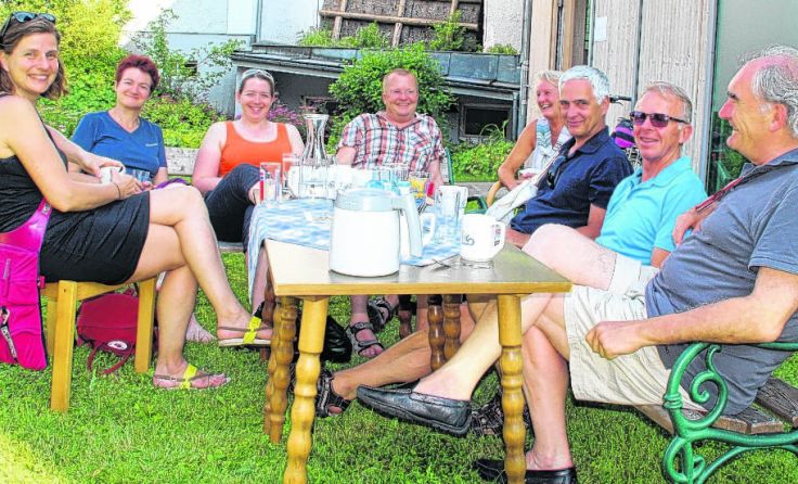 Interessante Gespräche mit kreative Ideen beim Landinger Sommer