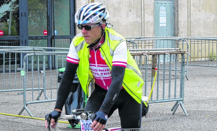 Alfred Buchegger aus Micheldorf trat über 48 Stunden lang in die Pedale. Foto: Kurt Buchegger