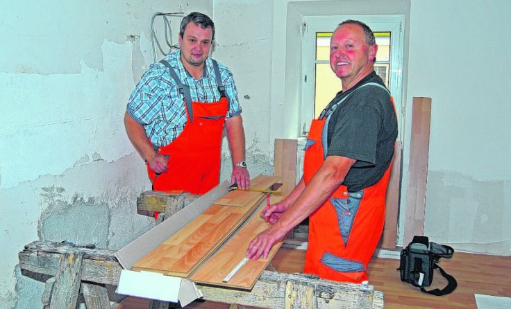 Der Bauhof Wartberg renovierte Räumlichkeiten im alten Kindergartengebäude.