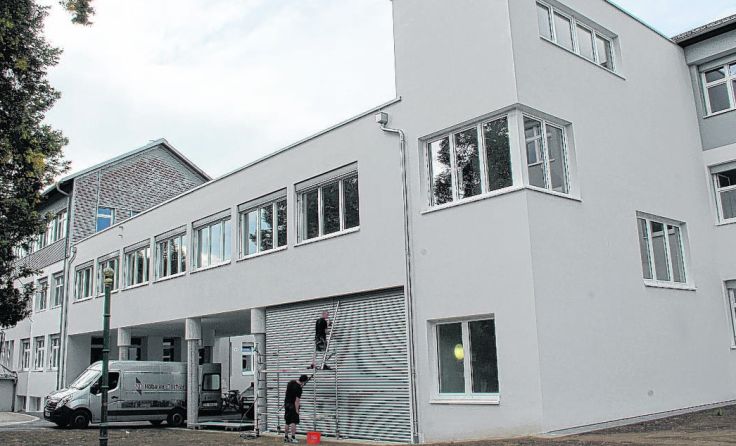 Der neue Verbindungstrakt der Neuen Mittelschule Windischgarsten