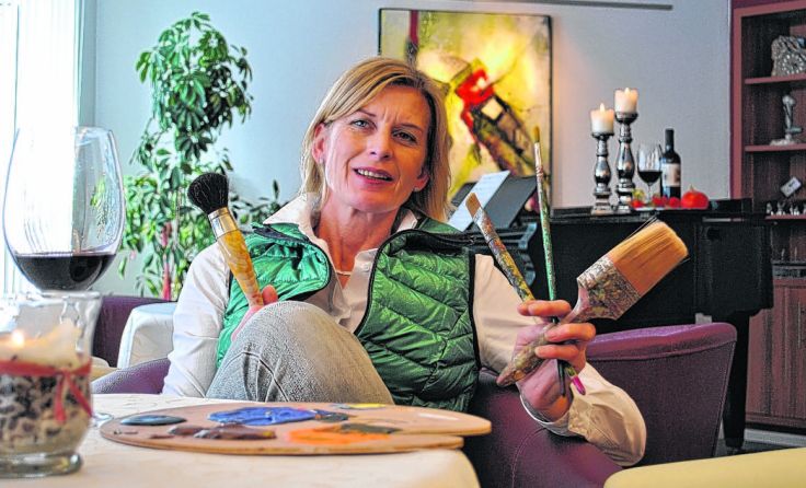 Christine Dörfel feiert mit ihrer Galerie am Färberbach das fünfjährige Bestehen.