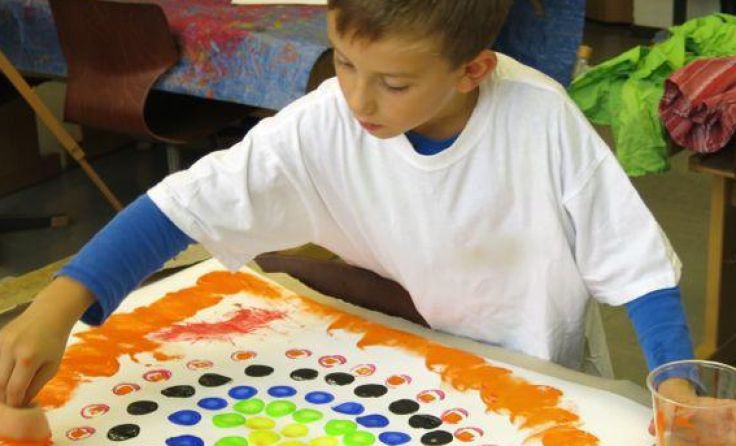 Beim Kinder-Kreativ-Atelier in der Volksschule Micheldorf waren die Schüler kreativ.