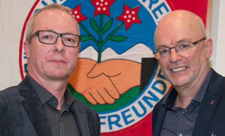 Manfred Hörzing (l.) ist neuer Obmann der Naturfreunde Grünburg-Steinbach, Foto: Moser