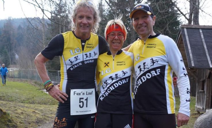Hans Hufnagl, Margit Egelseder und Helmut Kegler (LG Kirchdorf, v. l.)