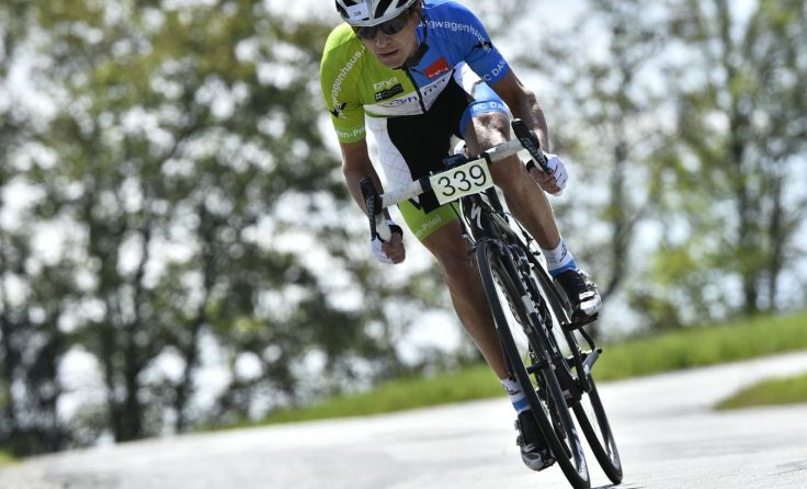 Walter Lehki aus Kirchdorf gewann den Schilcherland-Radmarathon. Foto: sportograf.com