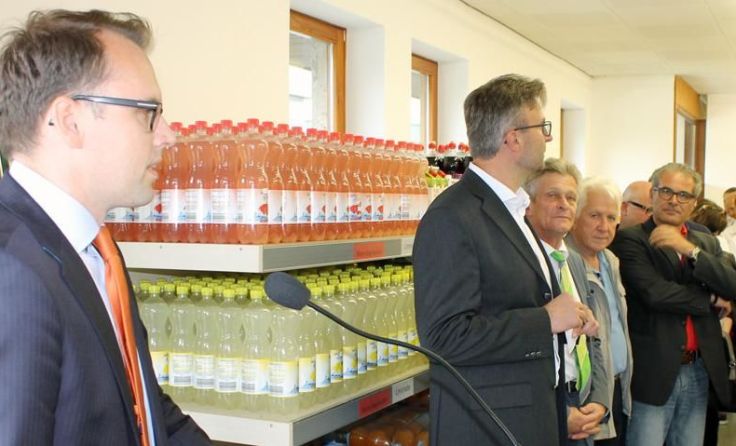 Wilfried Stock von der Greiner Holding bei der Eröffnungsansprache. Foto: OÖRK