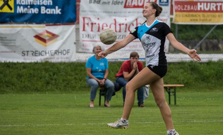 Ines Lugerbauer gewann mit ihrem Team den Grunddurchgang. Foto: Valentin Weber
