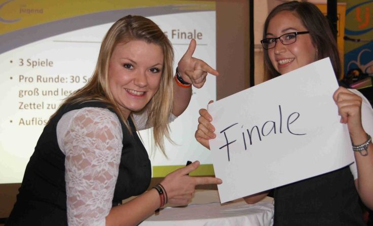 Stefanie Aigner und Stefanie Almhofer (v. l.) im Finale, Foto: Landjugend OÖ