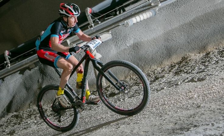 Wolfgang Lachinger beim MTB-Tunnel-Race im „Elfi-Tunnel“, Foto: Martin Petz