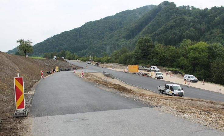 Die Arbeiten im Bereich Groißenbach werden im Oktober finalisiert. Foto: Egelseder
