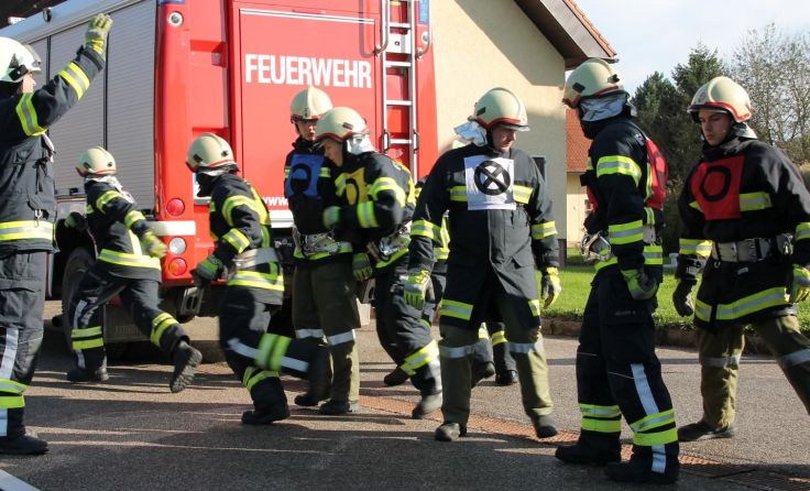 Die Kameraden der FF Wartberg bewiesen ihr Können in der technischen Hilfeleistung.