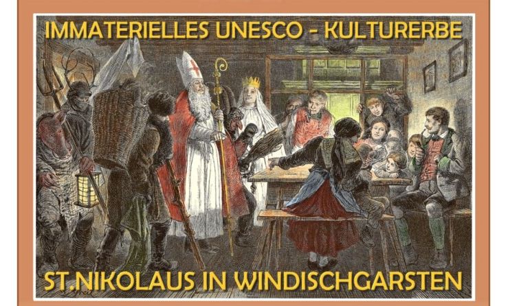 Die personalisierte Briefmarke zum „Nigloumzug in Windischgarsten“