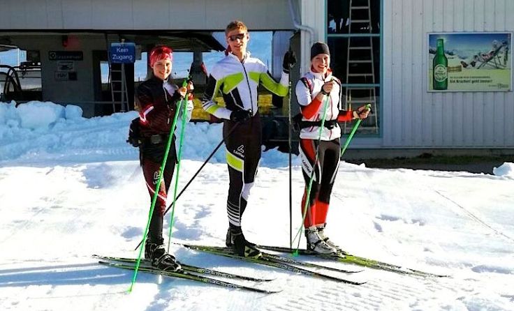 Die Nachwuchsathleten trainierten bereits auf der Höss. Foto: LSVOÖ