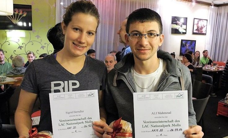Sigrid Herndler und Ali Mahmoud sind die neuen Vereinsmeister.