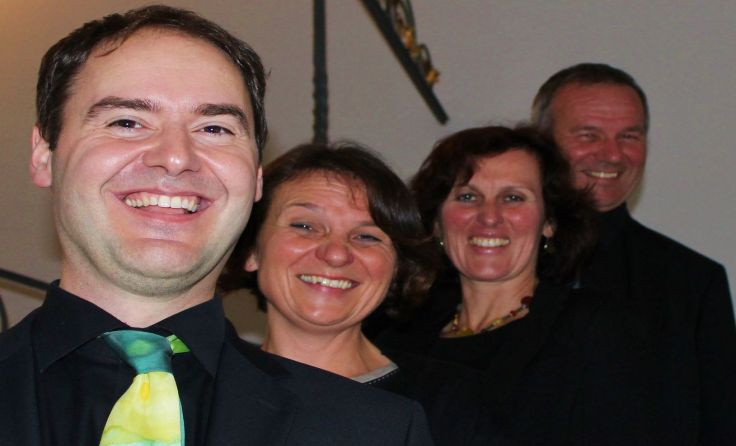 Quartett Vocal: Johannes Schörkhuber sowie Waltraud, Silvia und Otto Sulzer