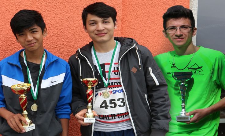 Omid Allahjar, Reswan Nazari und Mahmoud Ali. (v. l.) sind Top-Läufer.