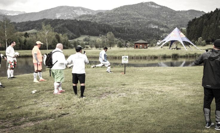 115 Starter kämpften beim Austrian Footgolf Open um den Sieg. Foto: Dennis Kracker