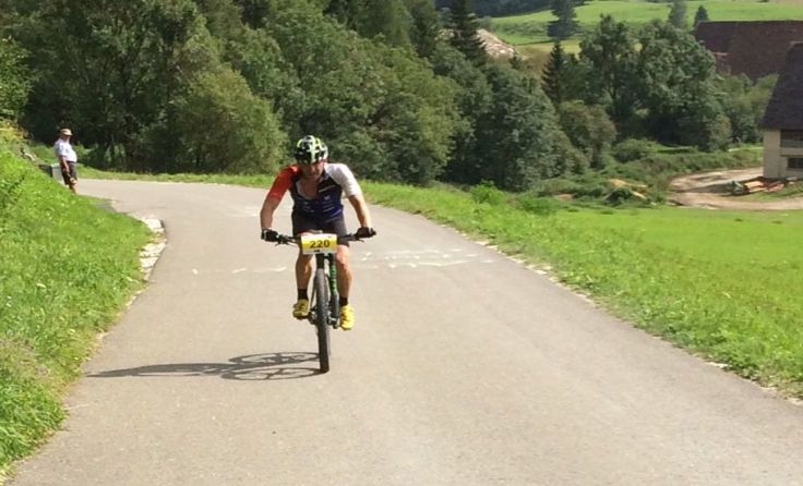Jarno Zemsauer holte beim Mountainbike-Marathon sein erstes Podium 2017.