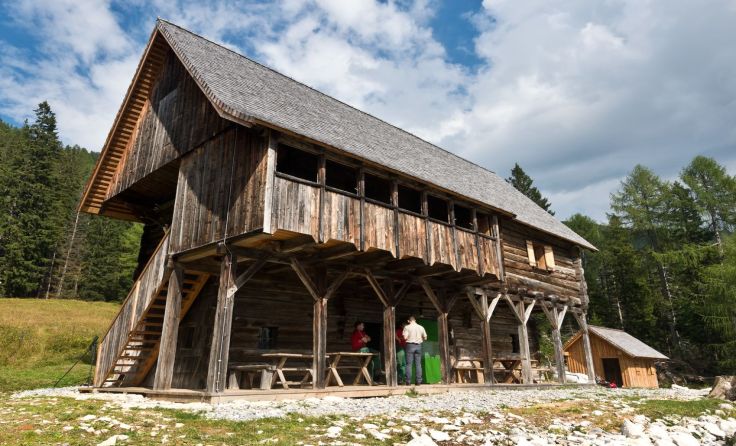 Die Bärnriedlauhütte kann besichtigt werden, Foto: Bundesforste/Nationalparkbetrieb Kalkalpen