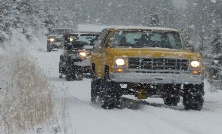 Beim 4x4 Wintertreffen kommt der Spaß am Offroad-Fahren nicht zu kurz.