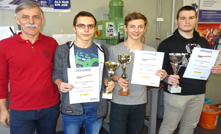 Peter Mandlbauer, Robin Ebenführer, Marcel Fachberger und Leon Krabath (v. l.)