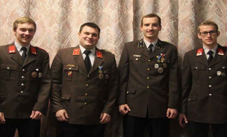 Tobias Kerbl, Markus Kothgaßner, Michael Spanring und Christoph Holli (v. l.)