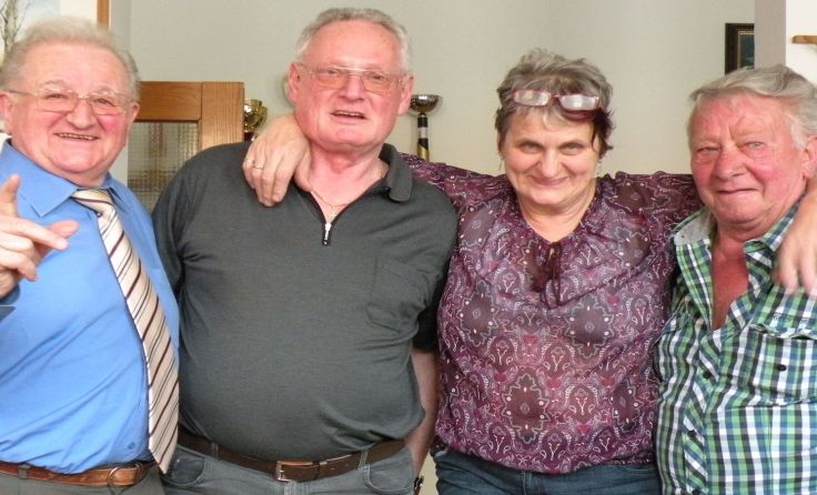 Erich Dirngrabner, Leo Großholzer, Marianne Roidinger, Gerhard Bernögger (v. l.)