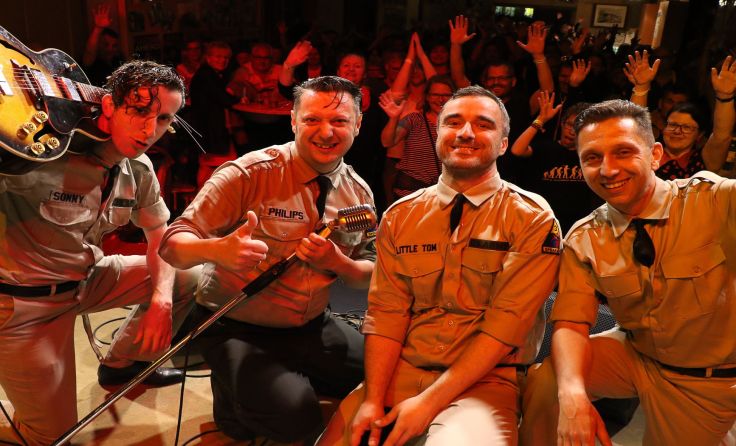 Ed Philips und seine Bandkollegen spielten im Lockschuppm. Foto: G. Mannsberger