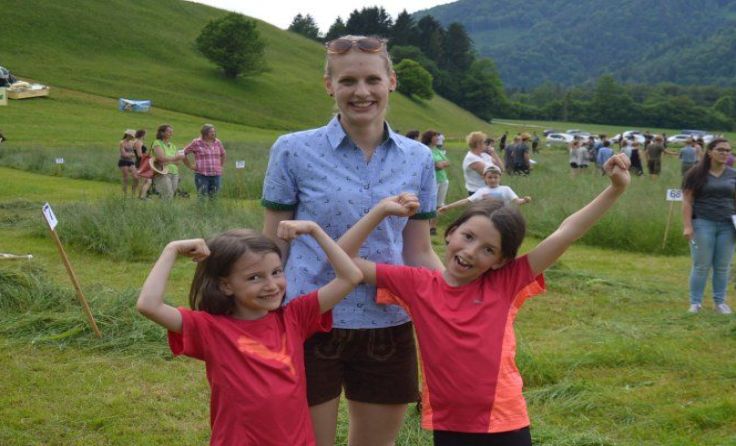 Die jüngsten Teilnehmer Anna (6) und Barbara (8) Rapperstorfer, Foto: M. Lang