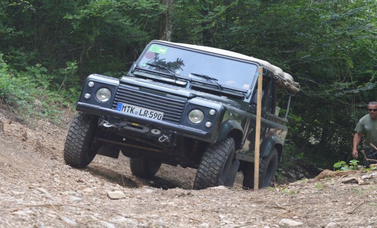 Auch offroad waren die Land Rover Fahrer mit ihren Fahrzeugen unterwegs.