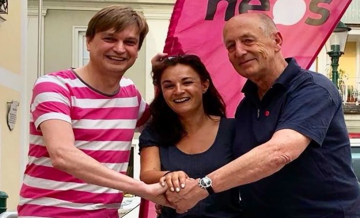Gerhard Edelsbacher, Karin Brandner und Christian Kurz (v. l.), Foto: NEOS OÖ