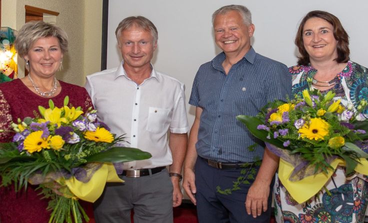 Monika und Günther Bernegger mit Felix und Silvia Hackenberger (v. l.), Foto: malermeister.at