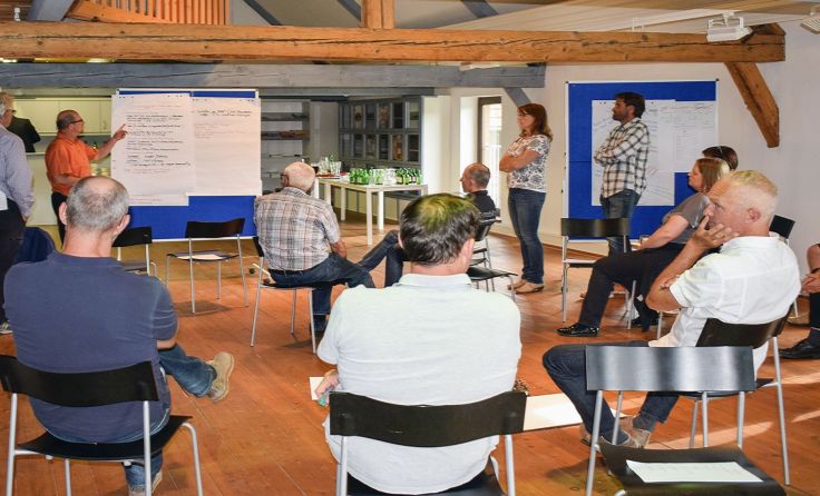 Die Teilnehmer beim Workshop "Schützen und nützen", Foto: Nationalpark Kalkalpen