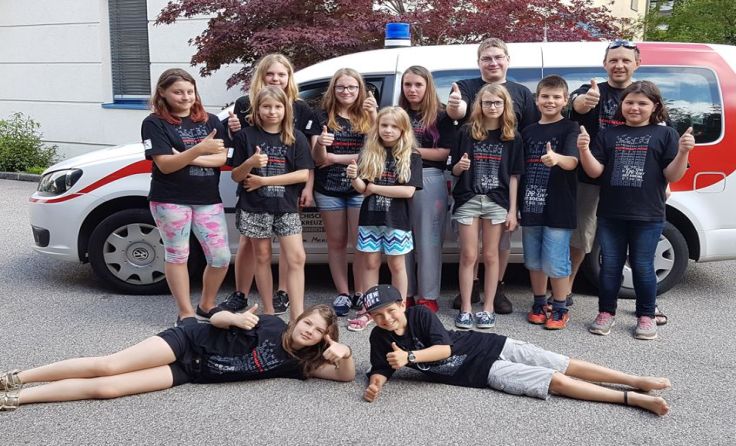 Die Jugendrotkreuz-Gruppe hat Spaß bei den Gruppenstunden. Foto: ÖRK