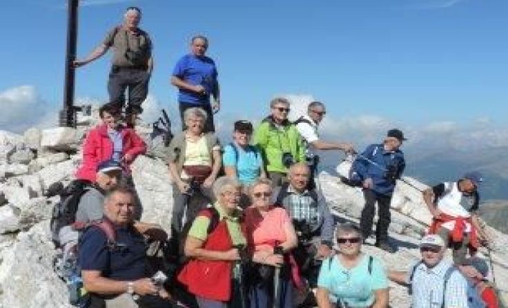 Die Grünburger und Steinbacher Senioren wanderten in den Dolomiten.