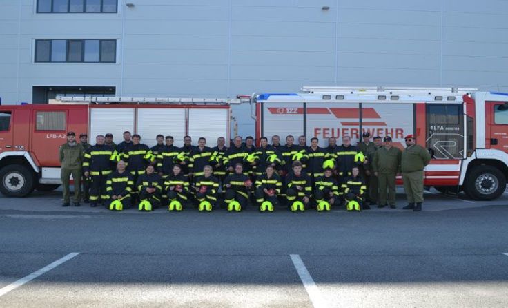 Die Feuerwehrkameraden legten die Branddienstleistungsprüfung ab. Foto: FF Kremsmünster