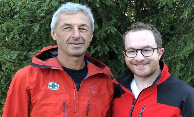 Die Bergretter Siegfried Wasserbauer (l.) und Jakob Ebner (r.) reisen nach Bhutan.