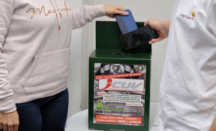 Alte Handys für guten ZweckDie ÖGJ-Jugendzentren starten eine Handysammelaktion. Foto: JCUV