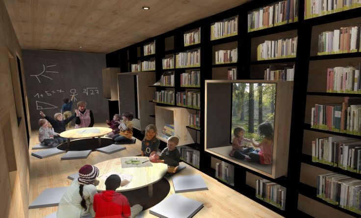 Die "mobile Bibliothek" wird zwischen Klaus und Hinterstoder pendeln. Schaubild: Florian Radner